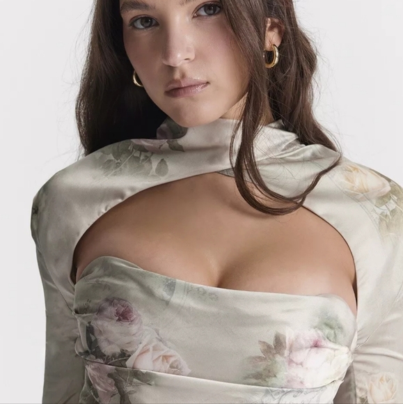 House Of CB 'Toira' Mini Dress In Vintage Cream - Picture 10 of 12